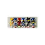 RugalaAVM Sonic Kirpi Sonic Oyuncak Tails-knuckles-super 6'lı Figür Oyuncak Seti -rgl