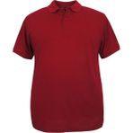 Rugatchi Büyük Beden Battal Boy Erkek Tişört Likralı Süprem Polo Yaka - 3XL - Bordo