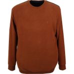 Rugatchi Erkek Büyük Beden Battal Bisiklet Yaka Pamuklu Selanik Kazak(Beden Bilgisi Açıklama Bölümündedir) - 3XL - Taba