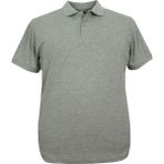 Rugatchi Erkek Büyük Beden Battal Boy Polo Yaka Düz Pike Tişört - 3XL - Gri