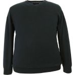 Rugatchi Erkek Büyük Beden Battal Boy Triko Kazak Siyah V Yaka - 3XL