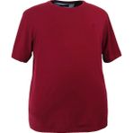 Rugatchi Erkek Büyük Beden Likralı Bisiklet Yaka Tişört - 3XL - Bordo