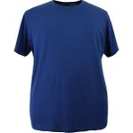 Rugatchi Erkek Büyük Beden Likralı Bisiklet Yaka Tişört - 3XL - İndigo