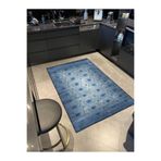 rugs modern Açık Mavi Geometrik Desenli Dekoratif Halı miravip595, 75 x 200