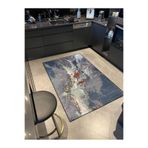rugs modern Açık Mavi Pastel Boya Tarzında Desenli Dekoratif Halı miravip596, 100 x 200