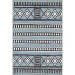 rugs modern Açık Mavi Tonlarında Geometrik Dokuma Taban Halı 3783, 100 x 200