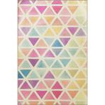rugs modern Açık Ton Çok Renkli Geometrik Dörtgen Desenli Kreatif Modern Dekoratif Halı 2174, 100 x 200