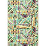 rugs modern Açık Ton Çok Renkli Karma Geometrik Figür Desenli Modern Dekoratif Halı 4646, 140 x 200