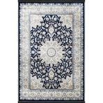 rugs modern Açık Ton Mavi Bej Temalı Geleneksel Motif Etnik Çiçek Desenli Vintage Dekoratif Halı 2393, 150 x 300