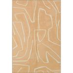 rugs modern Açık Turuncu Dikdörtgenli Desenli Dokuma Taban ve Yıkanabilir Halı miravip9510, 75 x 300