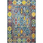 rugs modern Altıgenli Baklavalı Karışık Renkli Geometrik Desenli Dokuma Taban Halı 4263, 155 x 230