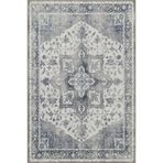 rugs modern Antrasit Geleneksel Geometrik Desenli Yıkanabilir Dokuma Taban Halı Miravip8087, 150 x 150
