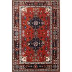 rugs modern Baklava Kırmızı Tonlarda Geometrik Desenli Modern Dokuma Taban ve Dekoratif Halı miravip103, 75 x 200