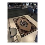 rugs modern Bej Antik Tasarım Serisi Bordo Detaylı Desenli Vintage Dekoratif Halı antik29, antik29-100250