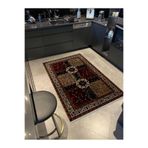rugs modern Bej Bordür Detaylı Renkli Antik Tasarım Serisi Turuncu Desenli Vintage Dekoratif Halı antik55, antik55-75150