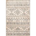 rugs modern Bej Gri Temalı Geometrik Şekil Motif Desenli Modern Dekoratif Halı 1912, 120 x 180