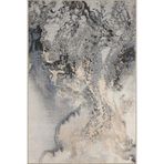 rugs modern Bej Gri Temalı Soyut Boya Sıçratma Desenli Kreatif Modern Dekoratif Halı 4566, 100 x 150