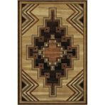 rugs modern Bej Kahverengi Temalı Motifli Etnik Geometrik Desenli Vintage Dekoratif Halı 3532, 80 x 150