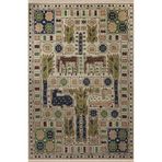 rugs modern Bej Temalı Çok Renkli Geleneksel Motif Etnik Desenli Vintage Dekoratif Halı 2908, 80 x 240