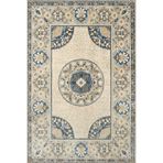 rugs modern Bej Temalı Çok Renkli Motifli Etnik Çiçek Desenli Vintage Dekoratif Halı 3885, 75 x 150