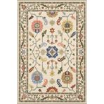 rugs modern Bej Temalı Çok Renkli Motifli Etnik Çiçek Desenli Vintage Dekoratif Halı 3902, 100 x 250