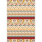 rugs modern Bej Temalı Çok Renkli Motifli Etnik Figür Desenli Vintage Dekoratif Halı 4667, 75 x 300