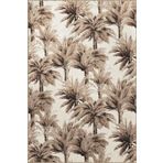 rugs modern Bej Temalı Tropikal Tasarım Palmiye Ağacı Desenli Modern Dekoratif Halı 3359, 140 x 200