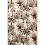 rugs modern Bej Temalı Tropikal Tasarım Palmiye Ağacı Desenli Modern Dekoratif Halı 3359, 80 x 150