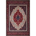 rugs modern Beyaz Kapalı Kırmızı Çiçekli Geometrik Geleneksel Desenli Kreatif Dokuma Taban Halı miravip132, 100 x 300