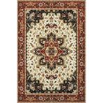 rugs modern Bordo Bej Temalı Geleneksel Motif Çiçek Desenli Vintage Dekoratif Halı 3944, 100 x 200