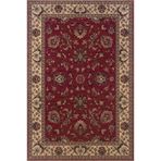 rugs modern Bordo Bej Temalı Geleneksel Motif Çiçek Desenli Vintage Dekoratif Halı 4603, 150 x 150