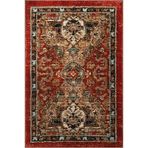 rugs modern Bordo Bej Temalı Geleneksel Motif Desenli Vintage Dekoratif Halı 3303, 80 x 300