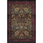 rugs modern Bordo Bej Temalı Geleneksel Motif Sarmaşık Çiçek Desenli Saçaklı Vintage Dekoratif Halı 4513, 100 x 100