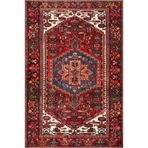 rugs modern Bordo Temalı Çok Renkli Geleneksel Motif Desenli Vintage Dekoratif Halı 4787, 75 x 300