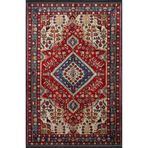 rugs modern Bordo Temalı Çok Renkli Geleneksel Motif Etnik Desenli Vintage Dekoratif Halı 2573, 155 x 230