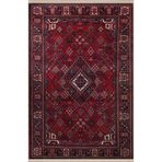rugs modern Bordo Temalı Geleneksel Motif Etnik Desenli Kreatif Vintage Dekoratif Halı 2774, 120 x 180