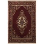 rugs modern Bordo Temalı Geleneksel Motif Etnik Desenli Saçaklı Vintage Dekoratif Halı 3051, 140 x 200