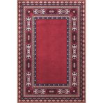 rugs modern Bordo Temalı Geleneksel Motif Etnik Desenli Vintage Dekoratif Halı 3322, 120 x 120
