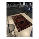 rugs modern Bordür Detaylı Antik Tasarım Serisi Kahverengi ve Turuncu Desenli Vintage Dekoratif Halı antik49, antik49-100200