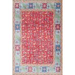 rugs modern Bordürlü Düğüm Pembe Temalı Desenli Dokuma Taban Halı ve Yıkanabilir Halı aloha54, 75 x 300