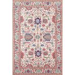 rugs modern Botanik Kırmızı Turuncu Geometrik Temalı Desenli Dokuma Taban Halı ve Yıkanabilir Halı aloha38, 70 x 120