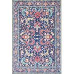 rugs modern Botanik Mavi Geometrik Temalı Desenli Dokuma Taban Halı ve Yıkanabilir Halı aloha39, 75 x 150