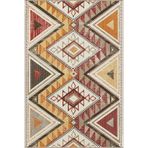 rugs modern Çapraz Geometrik Baklavalı Kahverengi Desenli Yıkanabilir Dekoratif Halı miravip8048, 100 x 200