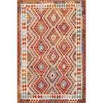 rugs modern Çapraz Geometrik Modern Baklava Desenli Çok Renkli Dokuma Taban ve Dekoratif Halı miravip92, 120 x 200