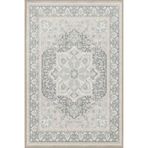 rugs modern Çerçeveli Yıldızlı Gri Desenli Yıkanabilir Dokuma Taban Halı Miravip8094, 100 x 100