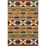 rugs modern Çizgili ve Geometrik Şekilli Boyalı Desenli Dekoratif Halı 4151, 75 x 150