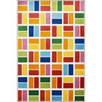 rugs modern Çok Renkli Ayrık Geometrik Kare Şekil Desenli Kreatif Modern Dekoratif Halı 2013, 80 x 240