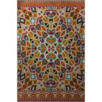 rugs modern Çok Renkli Çiçek ve Geometrik Desenli Kreatif Modern Dekoratif Halı 3033, 100 x 250