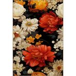 rugs modern Çok Renkli Gazanya Çiçek Desenli Kreatif Modern Dekoratif Halı 2342, 80 x 300