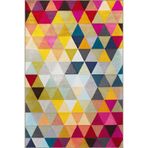 rugs modern Çok Renkli Geçişli Geometrik Üçgen Şekil Desenli Kreatif Modern Dekoratif Halı 2050, 80 x 300